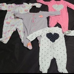 Baby Girl Sleepers Bundle